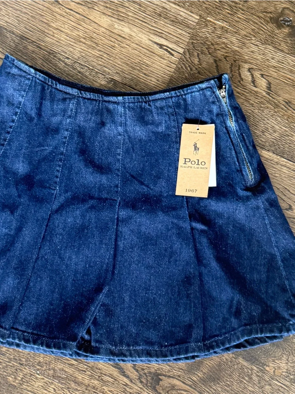 Girls Polo by Ralph Lauren Dark Denim Skirt